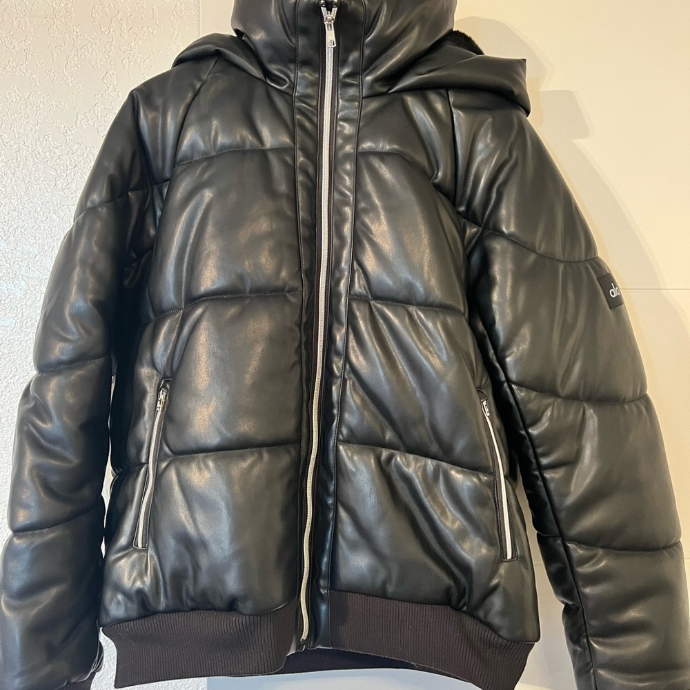 Alo Faux Leather Boss Puffer